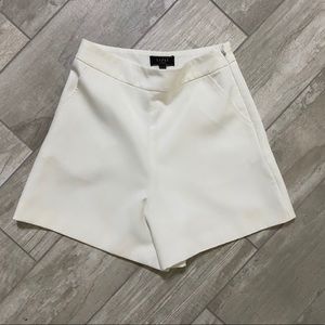 Lipsy London White High Waisted shorts